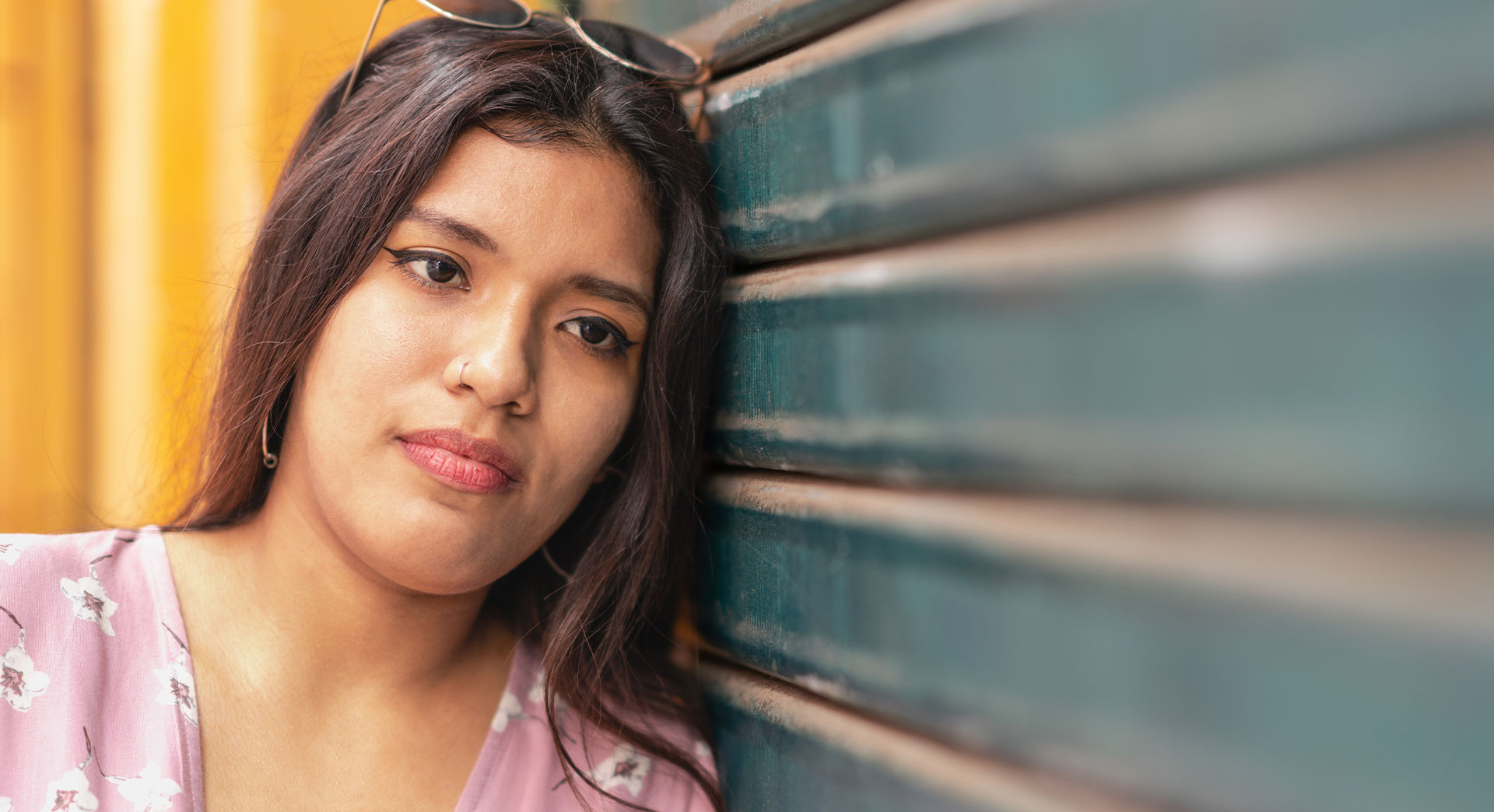 Woman preparing for her first ultrasound